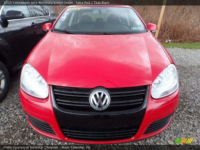 Salsa Red / Titan Black 2010 Volkswagen Jetta Wolfsburg Edition Sedan