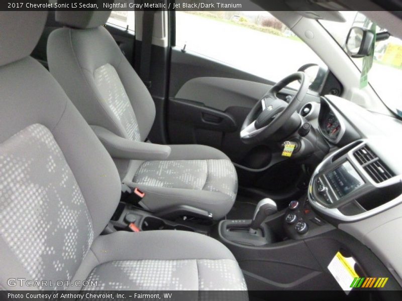 Nightfall Gray Metallic / Jet Black/Dark Titanium 2017 Chevrolet Sonic LS Sedan