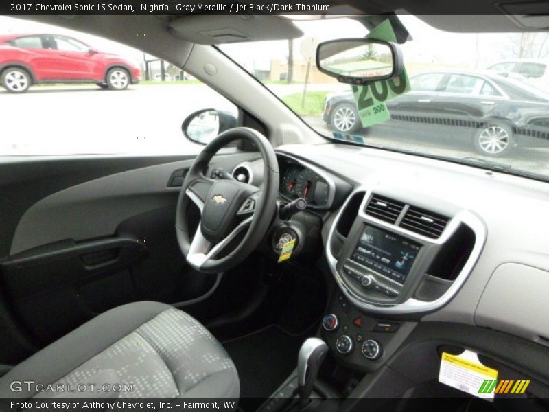 Nightfall Gray Metallic / Jet Black/Dark Titanium 2017 Chevrolet Sonic LS Sedan