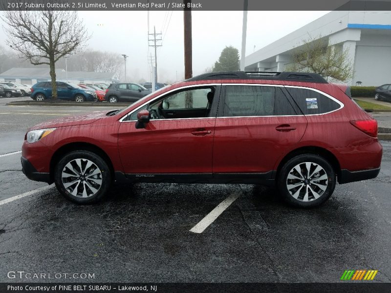 Venetian Red Pearl / Slate Black 2017 Subaru Outback 2.5i Limited
