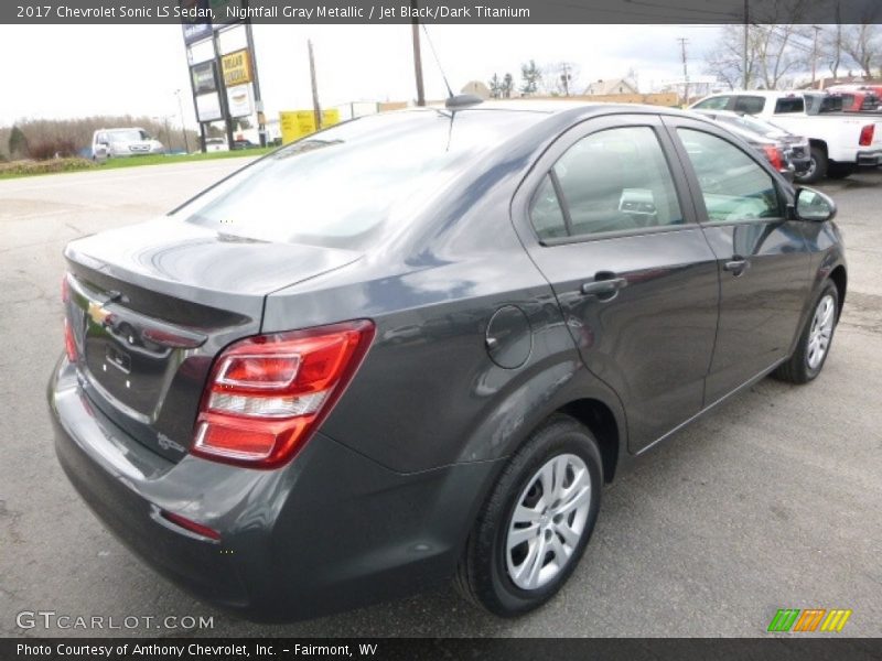 Nightfall Gray Metallic / Jet Black/Dark Titanium 2017 Chevrolet Sonic LS Sedan