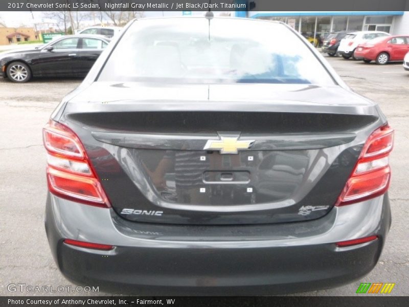 Nightfall Gray Metallic / Jet Black/Dark Titanium 2017 Chevrolet Sonic LS Sedan
