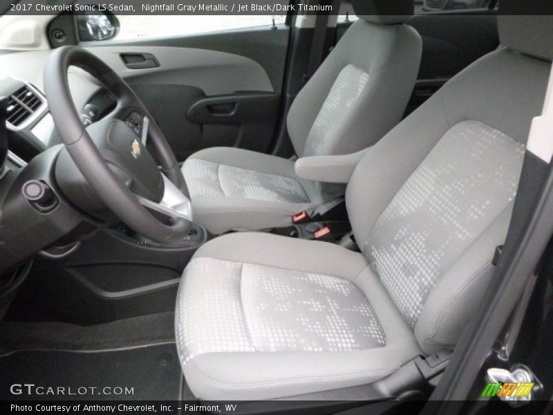 Nightfall Gray Metallic / Jet Black/Dark Titanium 2017 Chevrolet Sonic LS Sedan