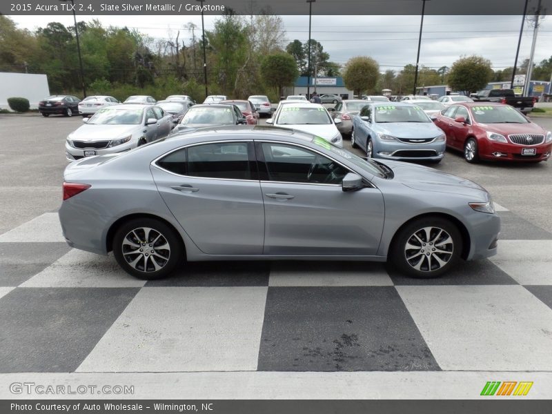 Slate Silver Metallic / Graystone 2015 Acura TLX 2.4