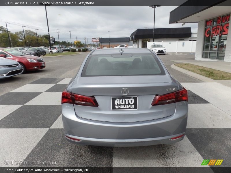 Slate Silver Metallic / Graystone 2015 Acura TLX 2.4