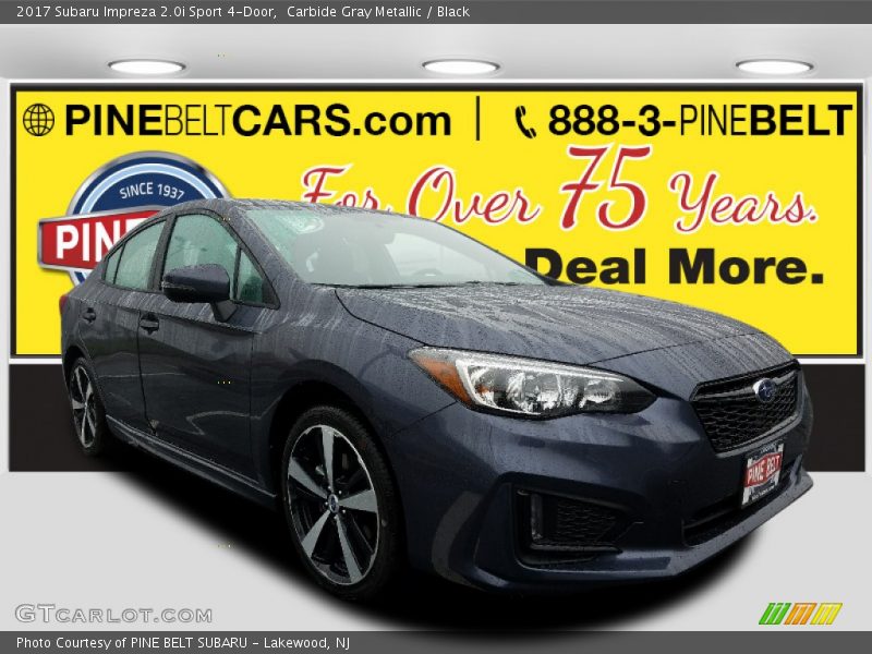 Carbide Gray Metallic / Black 2017 Subaru Impreza 2.0i Sport 4-Door