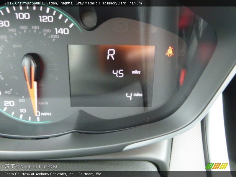 Nightfall Gray Metallic / Jet Black/Dark Titanium 2017 Chevrolet Sonic LS Sedan