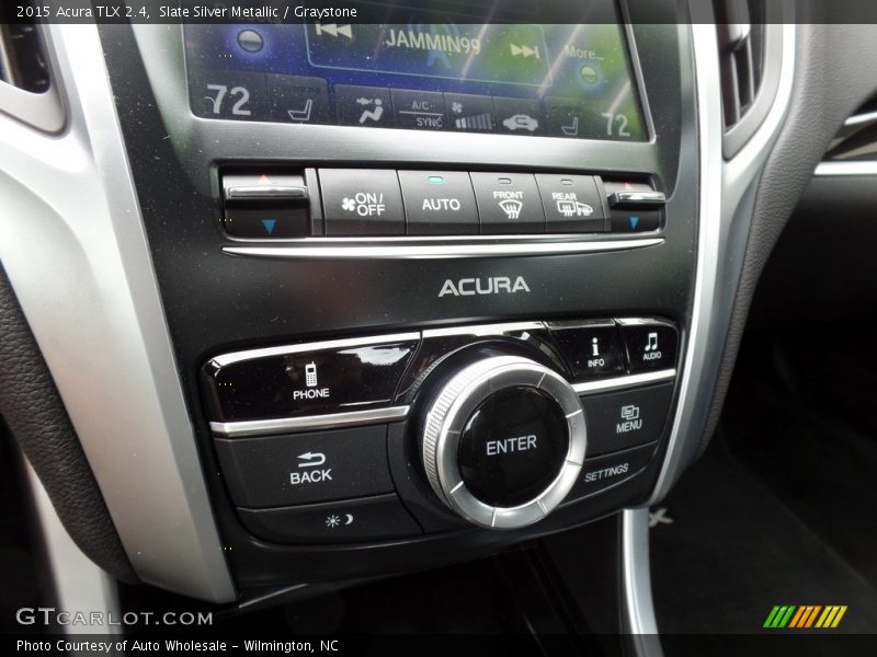 Slate Silver Metallic / Graystone 2015 Acura TLX 2.4