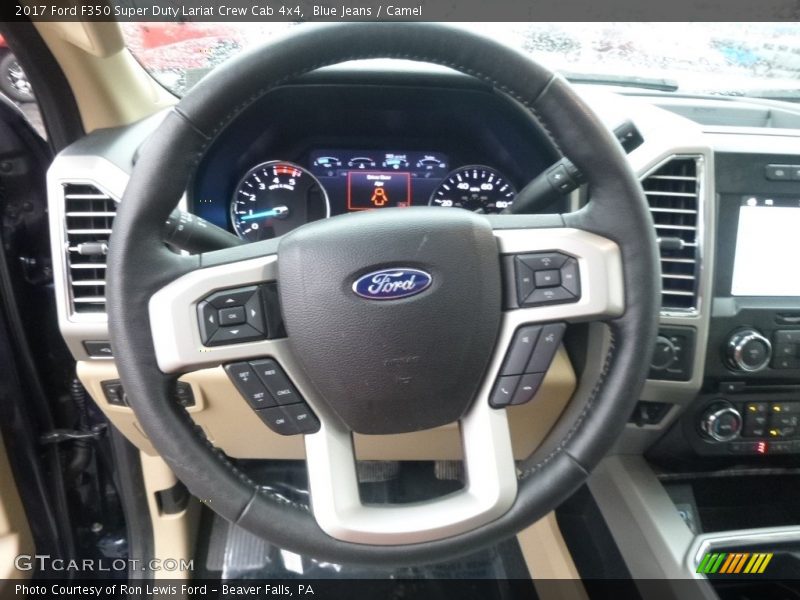 Blue Jeans / Camel 2017 Ford F350 Super Duty Lariat Crew Cab 4x4