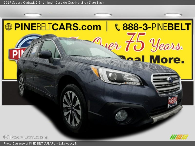 Carbide Gray Metallic / Slate Black 2017 Subaru Outback 2.5i Limited