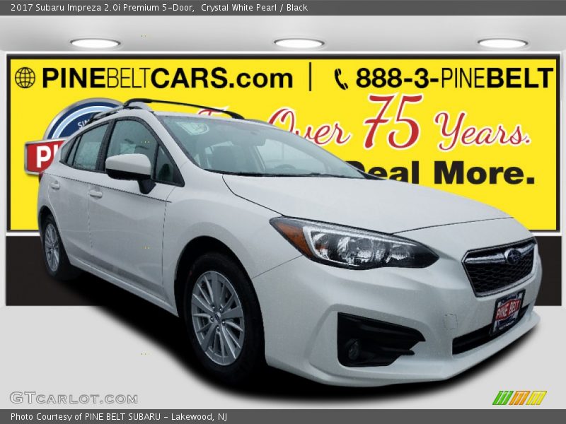 Crystal White Pearl / Black 2017 Subaru Impreza 2.0i Premium 5-Door