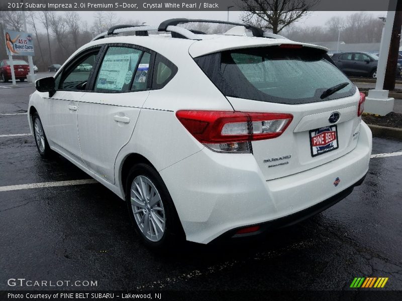 Crystal White Pearl / Black 2017 Subaru Impreza 2.0i Premium 5-Door