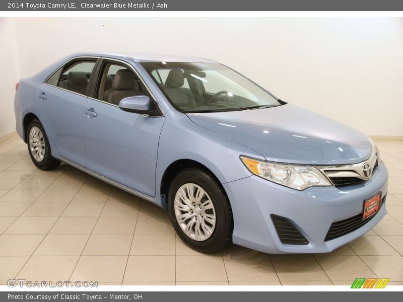 Clearwater Blue Metallic / Ash 2014 Toyota Camry LE