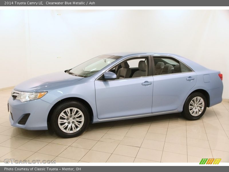 Clearwater Blue Metallic / Ash 2014 Toyota Camry LE