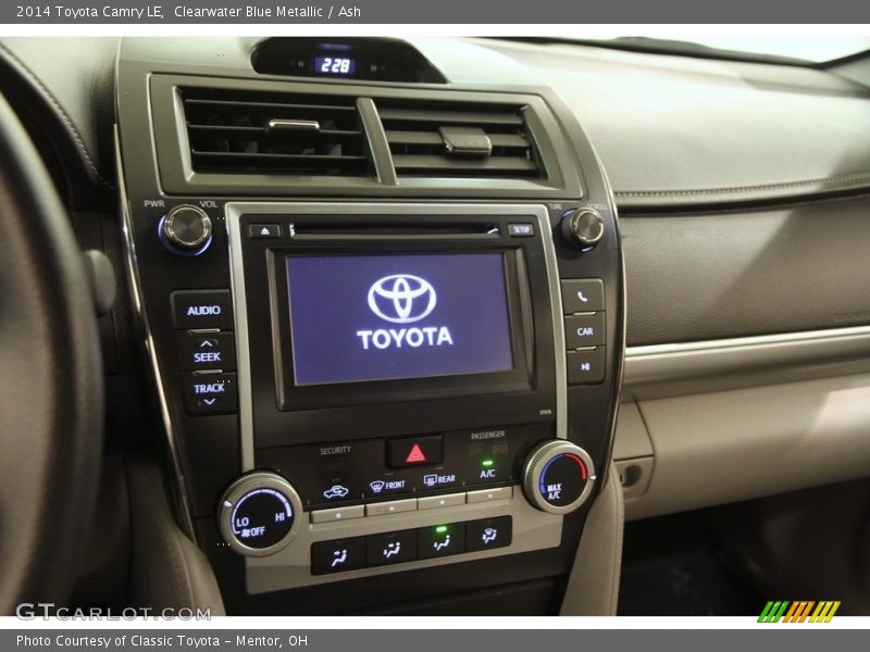 Clearwater Blue Metallic / Ash 2014 Toyota Camry LE