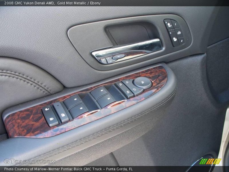 Gold Mist Metallic / Ebony 2008 GMC Yukon Denali AWD