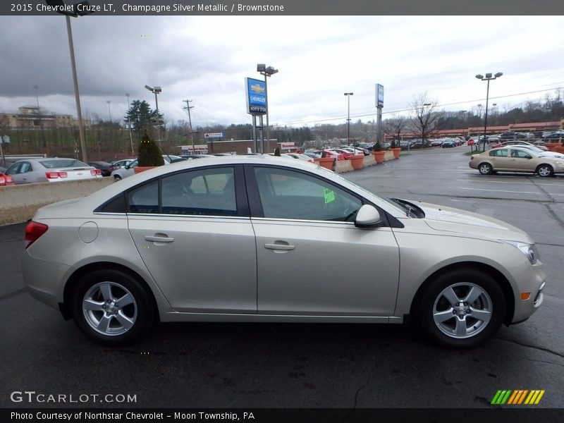 Champagne Silver Metallic / Brownstone 2015 Chevrolet Cruze LT