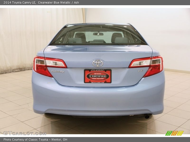Clearwater Blue Metallic / Ash 2014 Toyota Camry LE