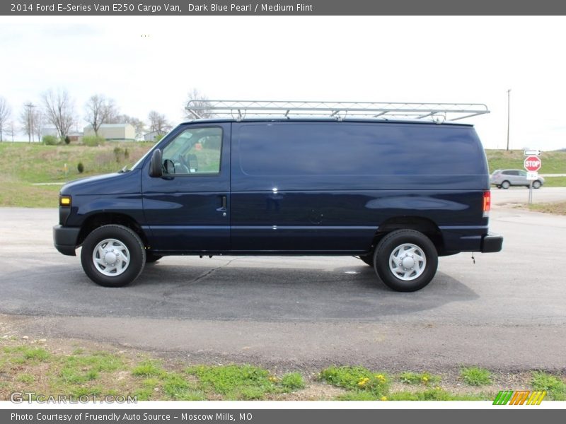 Dark Blue Pearl / Medium Flint 2014 Ford E-Series Van E250 Cargo Van