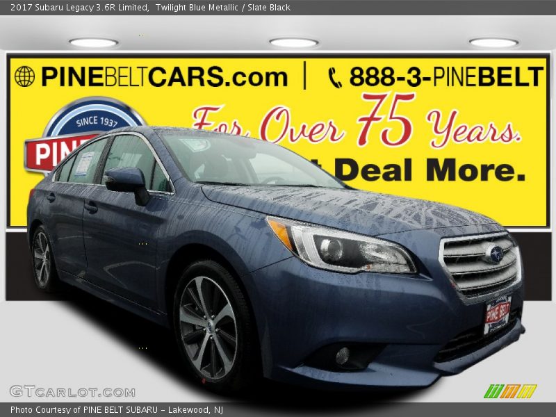 Twilight Blue Metallic / Slate Black 2017 Subaru Legacy 3.6R Limited
