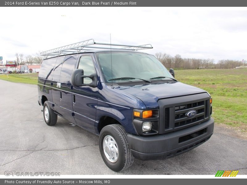 Dark Blue Pearl / Medium Flint 2014 Ford E-Series Van E250 Cargo Van
