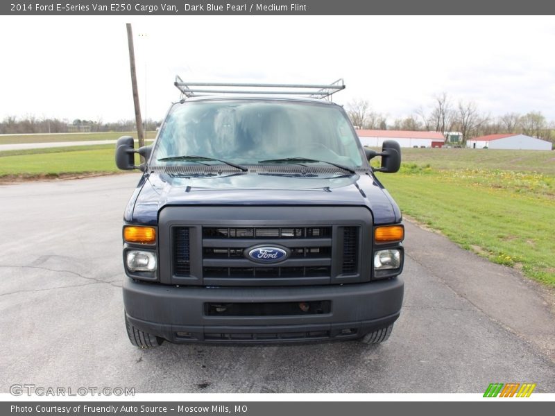 Dark Blue Pearl / Medium Flint 2014 Ford E-Series Van E250 Cargo Van