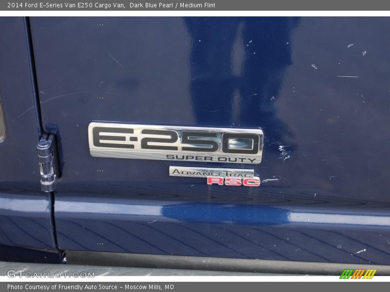 Dark Blue Pearl / Medium Flint 2014 Ford E-Series Van E250 Cargo Van
