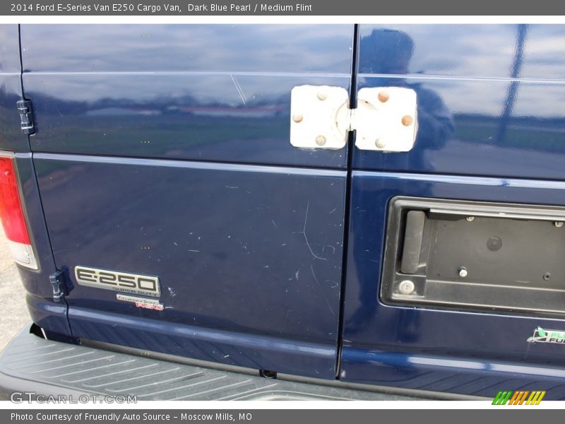 Dark Blue Pearl / Medium Flint 2014 Ford E-Series Van E250 Cargo Van
