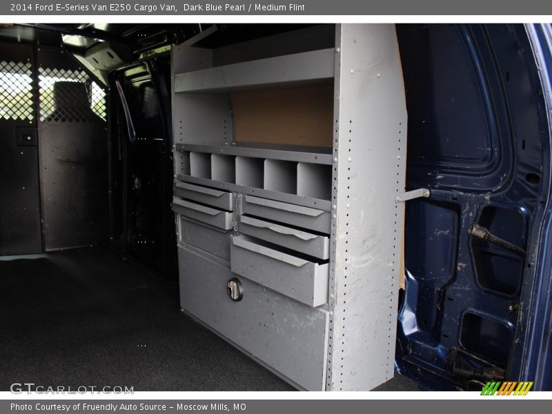Dark Blue Pearl / Medium Flint 2014 Ford E-Series Van E250 Cargo Van