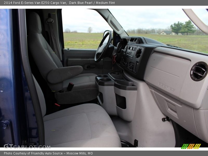 Dark Blue Pearl / Medium Flint 2014 Ford E-Series Van E250 Cargo Van