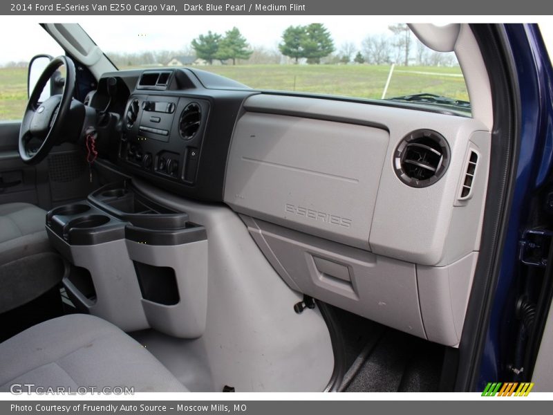 Dark Blue Pearl / Medium Flint 2014 Ford E-Series Van E250 Cargo Van