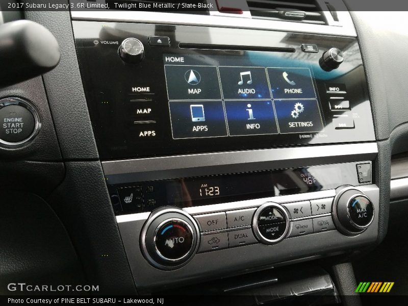 Twilight Blue Metallic / Slate Black 2017 Subaru Legacy 3.6R Limited