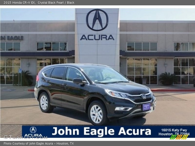 Crystal Black Pearl / Black 2015 Honda CR-V EX