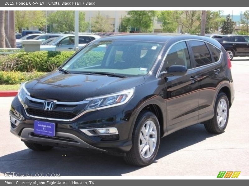 Crystal Black Pearl / Black 2015 Honda CR-V EX
