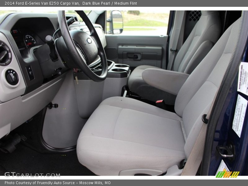 Dark Blue Pearl / Medium Flint 2014 Ford E-Series Van E250 Cargo Van