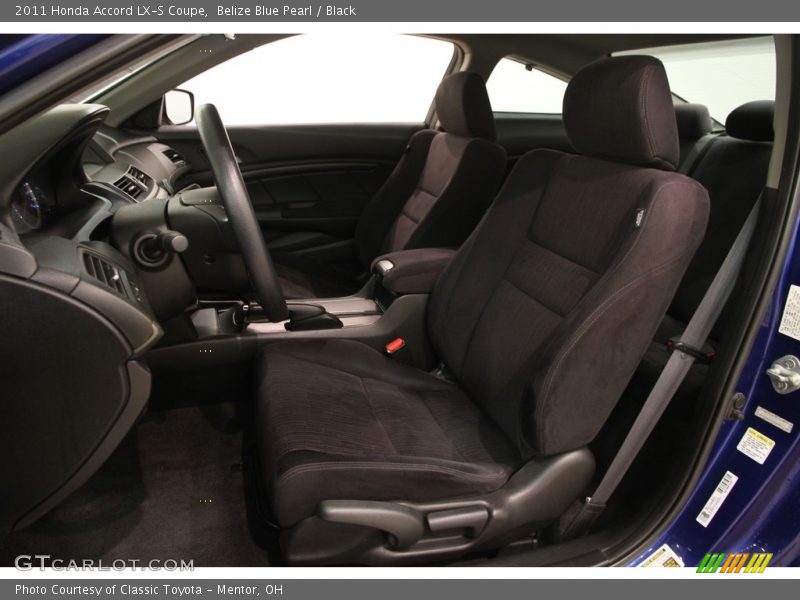 Belize Blue Pearl / Black 2011 Honda Accord LX-S Coupe