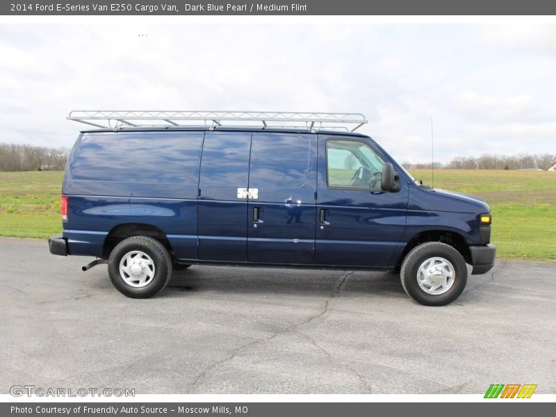 Dark Blue Pearl / Medium Flint 2014 Ford E-Series Van E250 Cargo Van
