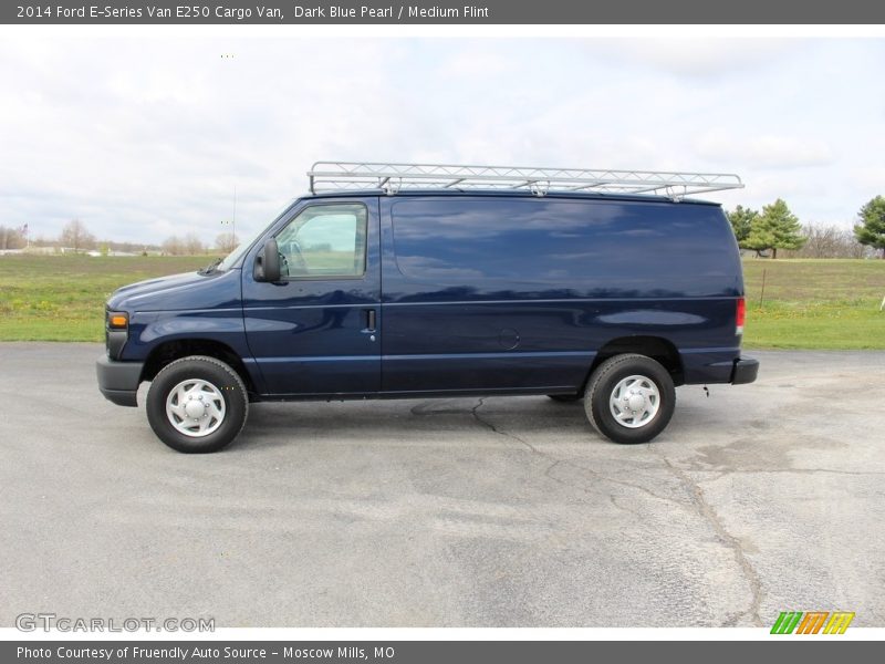 Dark Blue Pearl / Medium Flint 2014 Ford E-Series Van E250 Cargo Van