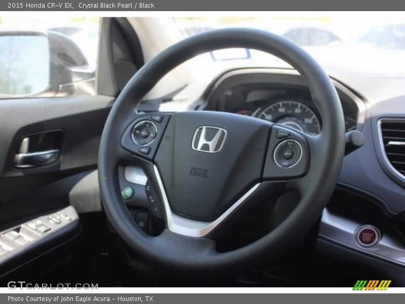 Crystal Black Pearl / Black 2015 Honda CR-V EX