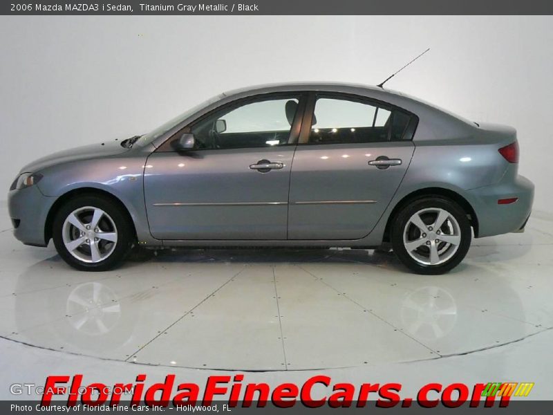 Titanium Gray Metallic / Black 2006 Mazda MAZDA3 i Sedan