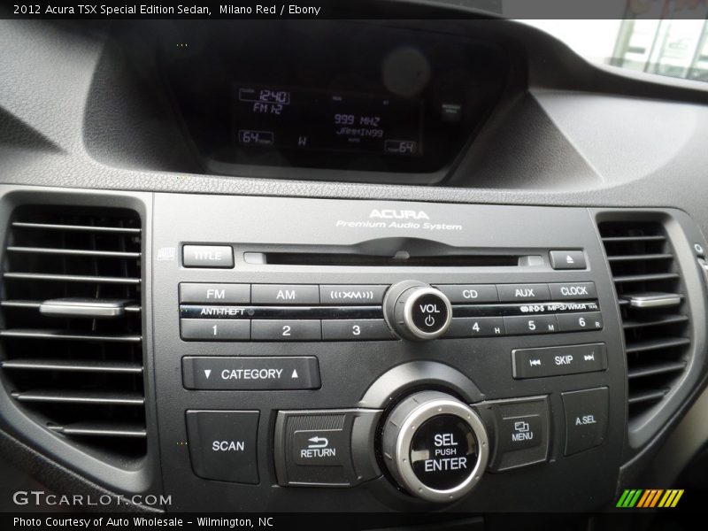 Milano Red / Ebony 2012 Acura TSX Special Edition Sedan