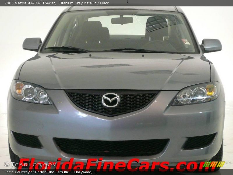 Titanium Gray Metallic / Black 2006 Mazda MAZDA3 i Sedan
