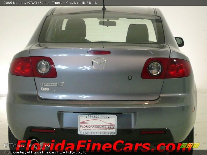 Titanium Gray Metallic / Black 2006 Mazda MAZDA3 i Sedan