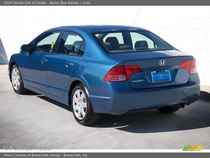 Atomic Blue Metallic / Gray 2006 Honda Civic LX Sedan