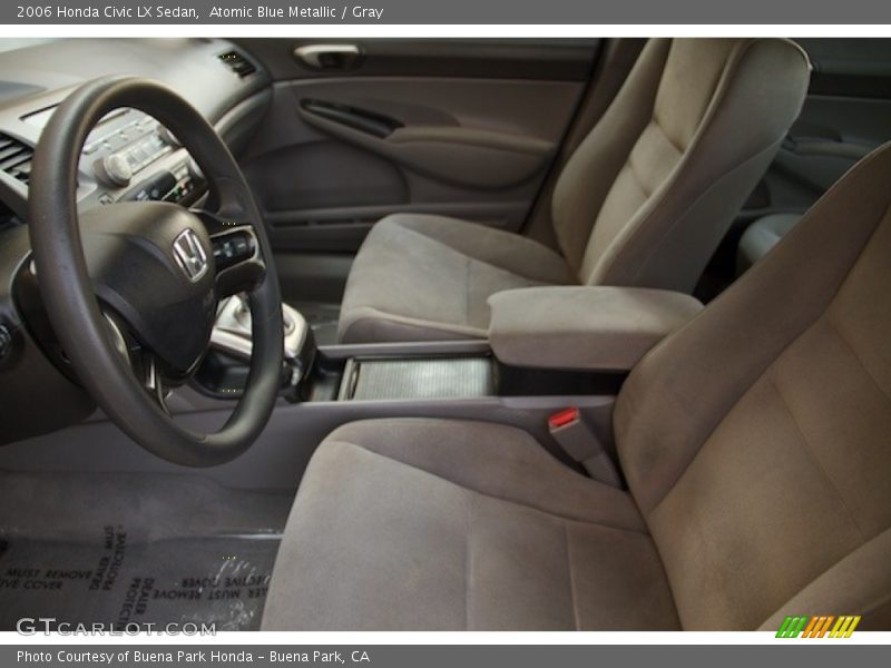 Atomic Blue Metallic / Gray 2006 Honda Civic LX Sedan