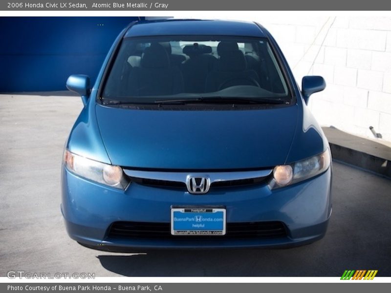 Atomic Blue Metallic / Gray 2006 Honda Civic LX Sedan