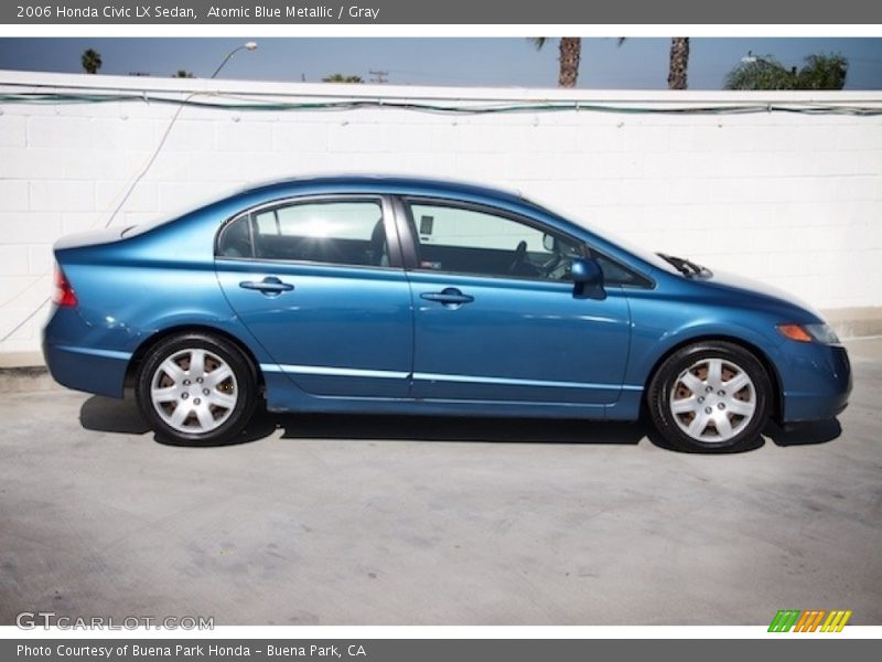 Atomic Blue Metallic / Gray 2006 Honda Civic LX Sedan