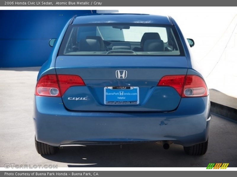 Atomic Blue Metallic / Gray 2006 Honda Civic LX Sedan