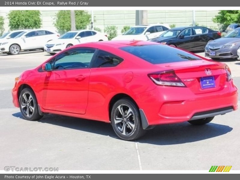Rallye Red / Gray 2014 Honda Civic EX Coupe