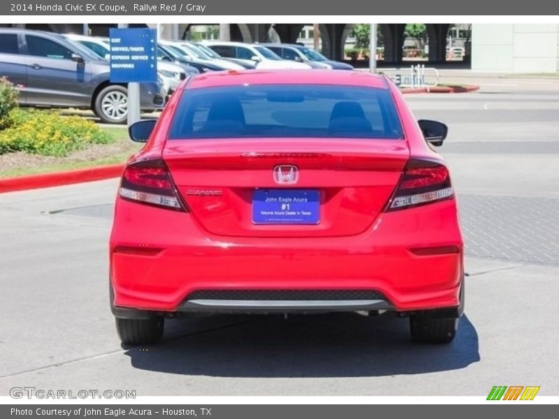 Rallye Red / Gray 2014 Honda Civic EX Coupe